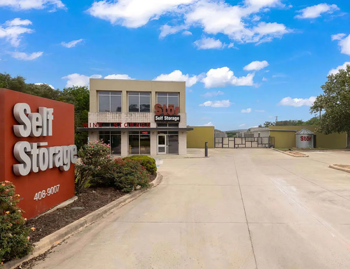 Blanco storage facility exterior view